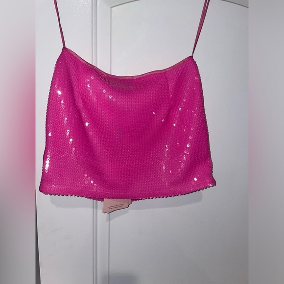 New! Revolve x Miscreants Harper Pink Sequin Mini Skirt 💖 XS NWT! - Picture 8 of 12